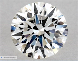 Foto Diamante Natural 0.56 quilates, Redondo , Color H, claridad VVS2 y certificado GIA de