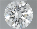 Natural Diamond 0.51 Carats, Round with Excellent Cut, F Color, SI1 Clarity and Certified by GIA
