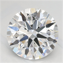 Lab Grown Diamond 2.01 Carats, Round with Excellent Cut, D Color, IF Clarity and Certified by GIA