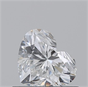Natural Diamond 0.50 Carats, Heart with  Cut, E Color, SI1 Clarity and Certified by GIA