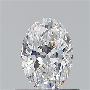 Picture of Natural Diamond 0.53 Carats, Oval with  Cut, D Color, VS2 Clarity and Certified by GIA