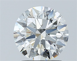 Foto Diamante Natural 1.52 quilates, Redondo , Color G, claridad VVS2 y certificado HRD de