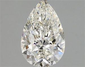 Picture of Natural Diamond 1.00 Carats, Pear with  Cut, I Color, SI1 Clarity and Certified by GIA