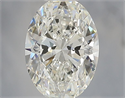 Natural Diamond 0.90 Carats, Oval with  Cut, G Color, VVS2 Clarity and Certified by IGI
