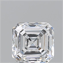 Natural Diamond 1.01 Carats, Asscher with  Cut, D Color, VVS1 Clarity and Certified by GIA