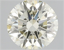 Natural Diamond 1.51 Carats, Round with Excellent Cut, N Color, VS2 Clarity and Certified by GIA