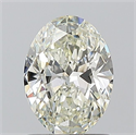 Natural Diamond 1.01 Carats, Oval with  Cut, I Color, VVS1 Clarity and Certified by IGI