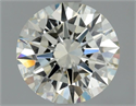 Natural Diamond 1.01 Carats, Round with Excellent Cut, K Color, VVS2 Clarity and Certified by GIA