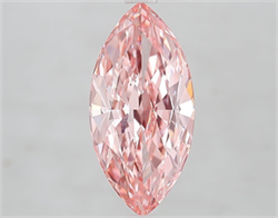 Picture of Lab Grown Diamond 3.10 Carats, Marquise with  Cut, Fancy Vivid Pink Color, VVS2 Clarity and Certified by IGI