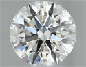 Natural Diamond 0.53 Carats, Round with Excellent Cut, I Color, IF Clarity and Certified by GIA