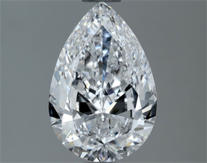 Foto Diamante Natural 1.41 quilates, De pera , Color D, claridad SI2 y certificado GIA de
