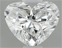 Natural Diamond 0.50 Carats, Heart with  Cut, E Color, SI2 Clarity and Certified by GIA