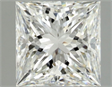 Natural Diamond 1.00 Carats, Princess with  Cut, H Color, SI1 Clarity and Certified by GIA