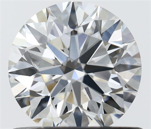 Picture of Natural Diamond 0.72 Carats, Round with Excellent Cut, F Color, VVS2 Clarity and Certified by IGI