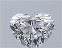 Natural Diamond 0.35 Carats, Heart with  Cut, D Color, VS2 Clarity and Certified by GIA