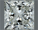 Natural Diamond 1.01 Carats, Princess with  Cut, I Color, VS2 Clarity and Certified by IGI