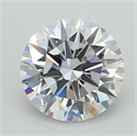 Lab Grown Diamond 3.03 Carats, Round with Ideal Cut, D Color, VVS1 Clarity and Certified by IGI