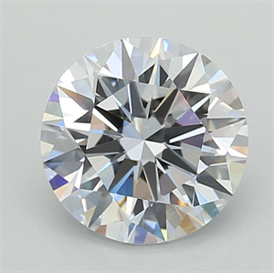 Picture of Lab Grown Diamond 3.03 Carats, Round with Ideal Cut, D Color, VVS1 Clarity and Certified by IGI