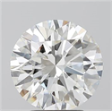 Natural Diamond 3.08 Carats, Round with Excellent Cut, H Color, SI1 Clarity and Certified by GIA