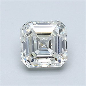 Foto Diamante Natural 1.01 quilates, Asscher , Color I, claridad VS2 y certificado GIA de