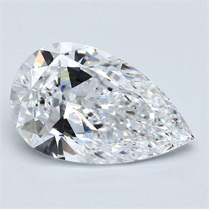 Foto Diamante Natural 3.01 quilates, De pera , Color D, claridad VS1 y certificado GIA de