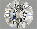 Natural Diamond 0.80 Carats, Round with Excellent Cut, J Color, VVS1 Clarity and Certified by GIA
