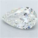 Diamante Natural 2.01 quilates, De pera , Color G, claridad SI2 y certificado HRD