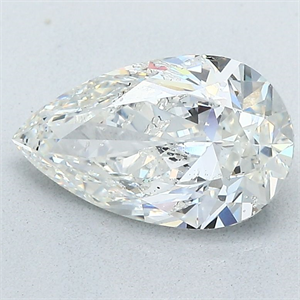 Foto Diamante Natural 2.01 quilates, De pera , Color G, claridad SI2 y certificado HRD de