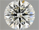 Diamante Natural 0.76 quilates, Redondo , Color J, claridad VVS2 y certificado GIA