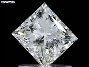 Foto Diamante Natural 1.02 quilates, Princesa , Color I, claridad VS1 y certificado GIA de