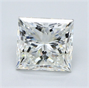 Natural Diamond 1.40 Carats, Princess with  Cut, J Color, VS2 Clarity and Certified by GIA