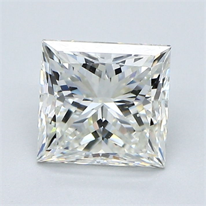 Foto Diamante Natural 1.40 quilates, Princesa , Color J, claridad VS2 y certificado GIA de