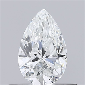 Picture of Natural Diamond 0.40 Carats, Pear with  Cut, E Color, VVS1 Clarity and Certified by GIA