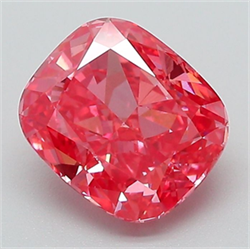 Picture of Lab Grown Diamond 2.00 Carats, CUSHION MODIFIED with  Cut, Fancy Vivid Pink Color, VS1 Clarity and Certified by IGI