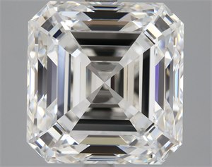Foto Diamante Natural 5.01 quilates, Asscher , Color G, claridad VVS1 y certificado GIA de