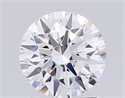 Lab Grown Diamond 1.55 Carats, Round with Ideal Cut, D Color, VVS2 Clarity and Certified by IGI