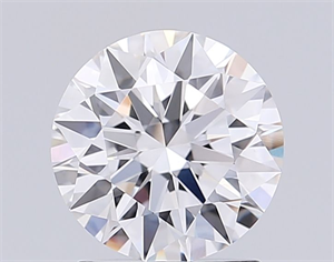 Picture of Lab Grown Diamond 1.55 Carats, Round with Ideal Cut, D Color, VVS2 Clarity and Certified by IGI