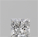 Diamante Natural 0.50 quilates, Princesa , Color F, claridad VS2 y certificado GIA