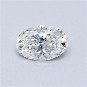 Picture of Natural Diamond 0.50 Carats, Oval with  Cut, F Color, SI1 Clarity and Certified by GIA
