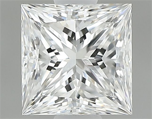 Foto Diamante Natural 0.61 quilates, Princesa , Color F, claridad VVS2 y certificado GIA de