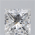 Natural Diamond 0.90 Carats, Princess with  Cut, F Color, VS2 Clarity and Certified by GIA