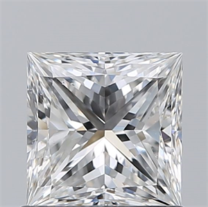 Picture of Natural Diamond 0.90 Carats, Princess with  Cut, F Color, VS2 Clarity and Certified by GIA