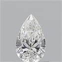 Natural Diamond 0.50 Carats, Pear with  Cut, E Color, VVS1 Clarity and Certified by GIA