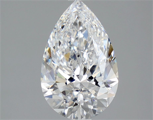 Picture of Natural Diamond 1.52 Carats, Pear with  Cut, D Color, FL Clarity and Certified by GIA