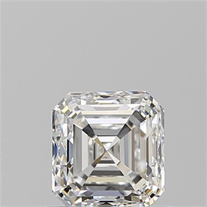 Picture of Natural Diamond 0.91 Carats, Asscher with  Cut, F Color, VVS2 Clarity and Certified by GIA