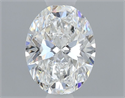 Natural Diamond 0.50 Carats, Oval with  Cut, E Color, VS2 Clarity and Certified by GIA