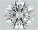 Lab Grown Diamond 1.01 Carats, Round with Ideal Cut, D Color, VVS1 Clarity and Certified by IGI