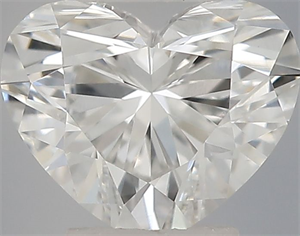 Picture of Natural Diamond 0.31 Carats, Heart with  Cut, E Color, VS1 Clarity and Certified by IGI