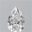 Natural Diamond 0.50 Carats, Pear with  Cut, F Color, VS1 Clarity and Certified by GIA