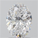 Natural Diamond 1.20 Carats, Oval with  Cut, D Color, SI2 Clarity and Certified by GIA